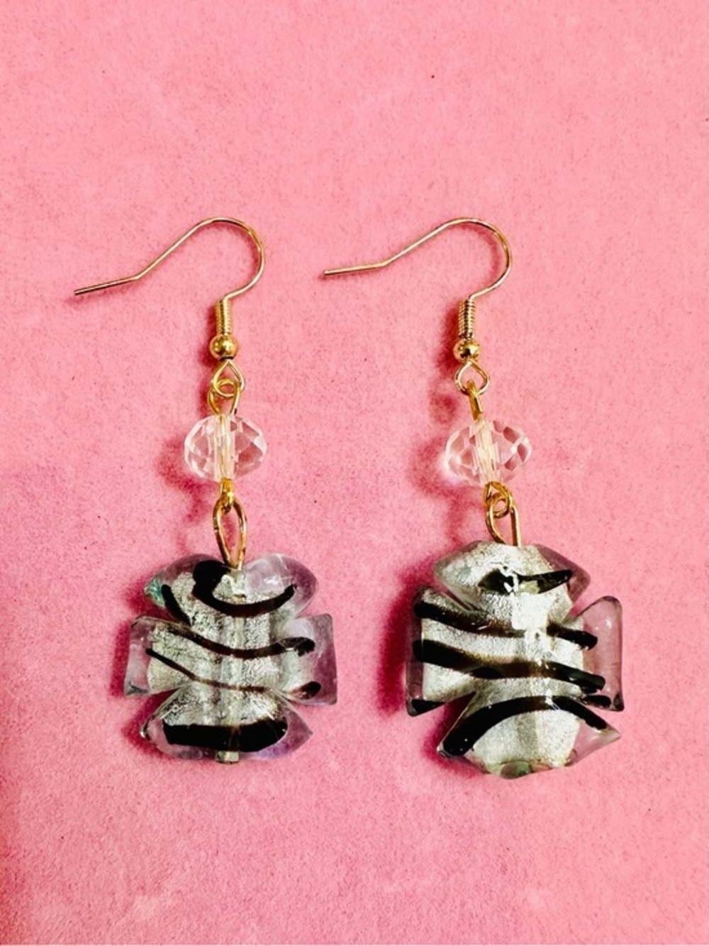 Glass Dangle Earrings